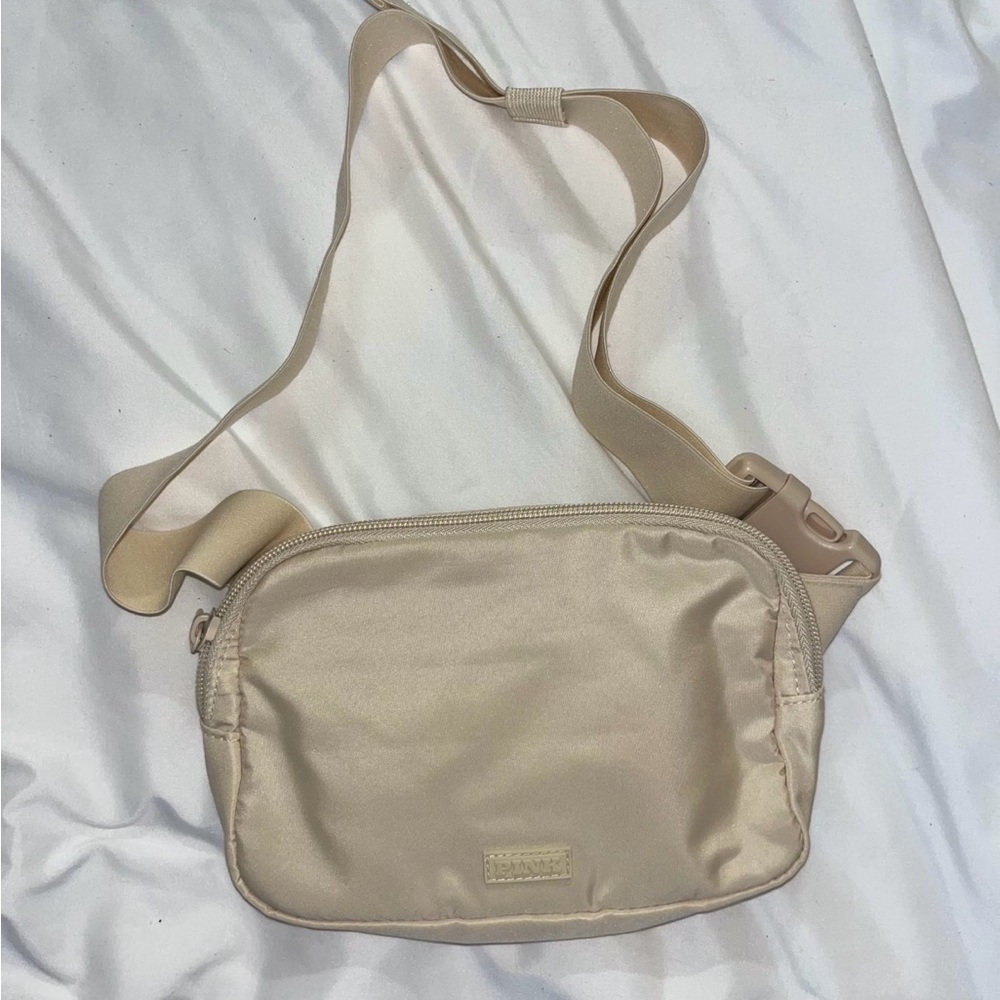 Victorias Secret PINK  Small Beige Adjustable Crossbody Bag/ Belt Bag